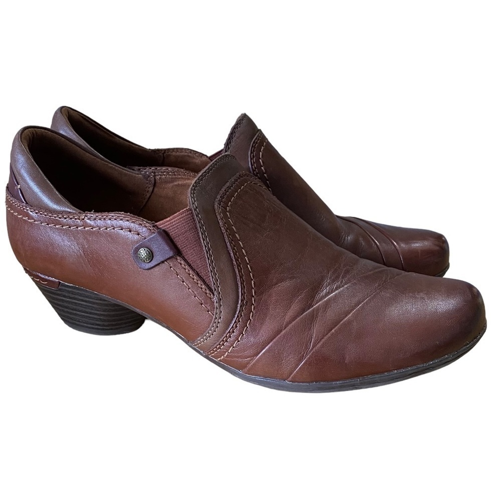 Cobb Hill Women's Laurel Leather Slip-on Pump Heel bootie shoes size 9.5
